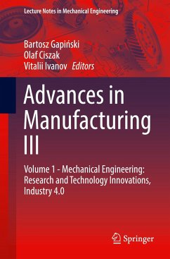 Advances in Manufacturing III