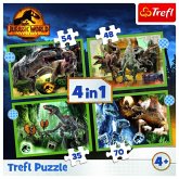 4 in 1 Puzzle 35, 48, 54, 70 Teile Jurassic World (Kinderpuzzle)
