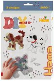 Hama 3449 - Kleine Geschenkpackung Hunde und Katze mit ca. 2000 Midi-Bügelperlen, Stiftplatten und Zubehör