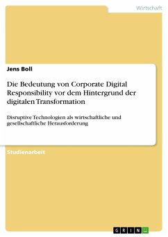 Die Bedeutung von Corporate Digital Responsibility vor dem Hintergrund der digitalen Transformation (eBook, PDF) - Boll, Jens