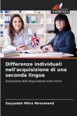 Differenze individuali nell'acquisizione di una seconda lingua