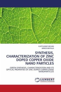 SYNTHESIS, CHARACTERIZATION OF ZINC DOPED COPPER OXIDE NANO PARTICLES - Mohan, Kuppusamy;Raja, Manickam
