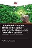 Déminéralisation des boues textiles pour produire du biogaz et de l'engrais organique