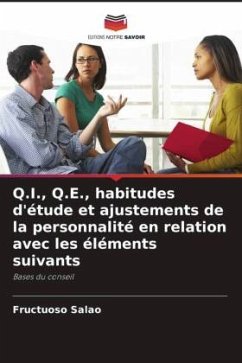 Q.I., Q.E., habitudes d'étude et ajustements de la personnalité en relation avec les éléments suivants - Salao, Fructuoso