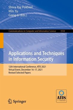 Applications and Techniques in Information Security (eBook, PDF)