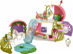 Cover Schleich 42445 - Bayala, Blütenhaus mit Einhörnern, See und Stall