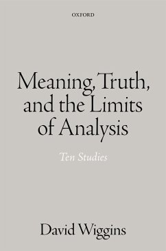 Meaning, Truth, and the Limits of Analysis (eBook, ePUB) - Wiggins, David
