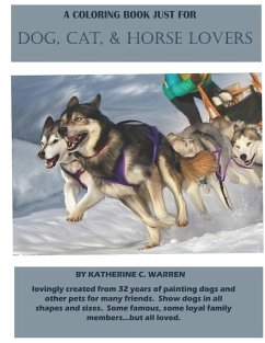 A Coloring Book Especially for Dog, Cat and Horse Lovers - Warren, Katherine C