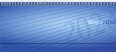 rido/idé 7036102303 Wochenkalender Tischkalender 2023 Modell septant 2 Seiten = 1 Woche Blattgröße 30,5 x 10,5 cm PP-Einband mit verlängerter Rückwand blau