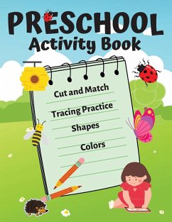 Activity Book for Kids: Fun Activity Workbook Games For Daily Learning, Tracing Practice, Cut and Match, Colors and Shapes for Kids ages 3-8 - S, Dominik