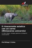 Il rinoceronte asiatico con un corno (Rhinoceros unicornis)