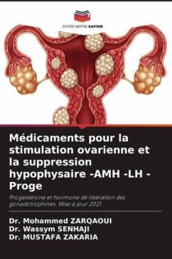 Médicaments pour la stimulation ovarienne et la suppression hypophysaire -AMH -LH - Proge - Zarqaoui, Dr. Mohammed;SENHAJI, Dr. Wassym;Zakaria, Dr. Mustafa