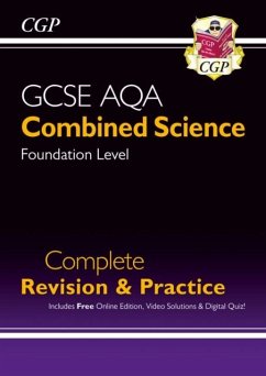 Cover New GCSE Combined Science AQA Foundation Complete Revision & Practice with CGP RevisionHub
