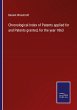 Chronological Index of Patents applied... - Bild 1