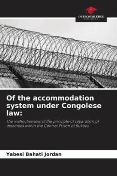 Of the accommodation system under Congolese law: - Jordan, Yabesi Bahati