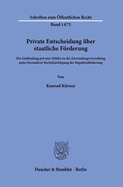 Private Entscheidung über staatliche Förderung. - Körner, Konrad