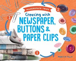 Cover Creating with Newspaper, Buttons & Paper Clips