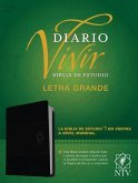 Biblia de Estudio del Diario Vivir Ntv, Letra Grande (Sentipiel, Negro/Ónice, Índice, Letra Roja)