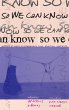 So We Can Know - Bild 1