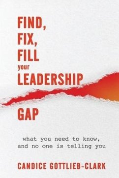 Find, Fix, Fill Your Leadership Gap - Gottlieb-Clark, Candice