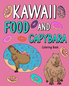 Kawaii Food and Capybara Coloring Book - Paperland