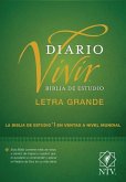 Biblia de Estudio del Diario Vivir Ntv, Letra Grande (Tapa Dura, Letra Roja)