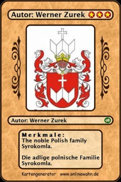 Cover Die adlige polnische Familie Syrokomla. La noble famille polonaise Syrokomla. (eBook, ePUB)