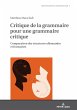 Critique de la grammaire pour une... - Bild 1
