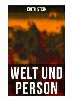 Welt und Person - Stein, Edith