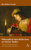 Philosophical Meta-Reflections on Literary Studies (eBook, PDF)