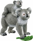 Schleich 42566 - Wild Life, Koala Mutter mit Baby, Tierfigur