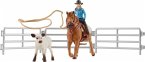 Schleich 42577 - Farm World, Team Roping mit Cowgirl
