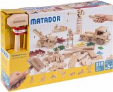 MATADOR 11318 - Explorer E318, Baukasten, Holz, 318 Teile, Konstruktionsbaukasten, ab 5 Jahren, Spielend lernen!