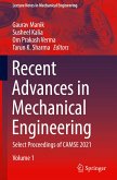 Recent Advances in Mechanical Engineering