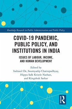 COVID-19 Pandemic, Public Policy, and Institutions in India (eBook, PDF)