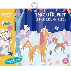 200 Aufkleber - Einhörner und Pferde