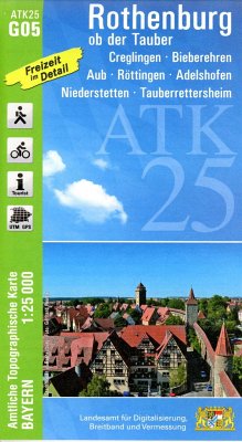 ATK25-G05 Rothenburg ob der Tauber (Amtliche Topographische Karte 1:25000)