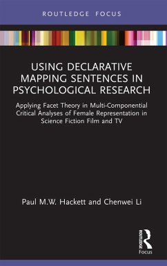 Using Declarative Mapping Sentences in Psychological Research (eBook, ePUB) - Hackett, Paul M. W.; Li, Chenwei
