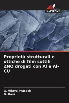 Proprietà strutturali e ottiche di film sottili ZNO drogati con Al e Al-CU - Vijaya Prasath, G.;Ravi, G.