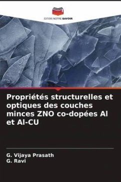 Propriétés structurelles et optiques des couches minces ZNO co-dopées Al et Al-CU - Vijaya Prasath, G.;Ravi, G.