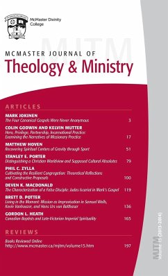 McMaster Journal of Theology and Ministry
