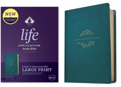 NKJV Life Application Study Bible, Third Edition, Large Print (Leatherlike, Teal Blue, Red Letter)