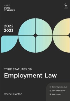 Core Statutes on Employment Law 2022-23 - Horton, Rachel