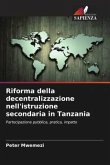 Riforma della decentralizzazione nell'istruzione secondaria in Tanzania