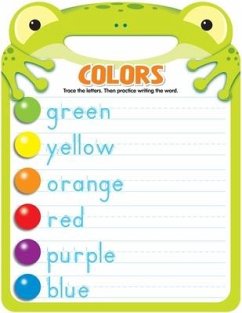 Colors Shaped Write and Erase Board - Sequoia Children's Publishing