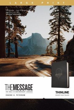 The Message Thinline, Large Print (Leather-Look, Desert Night Black) - Peterson, Eugene H