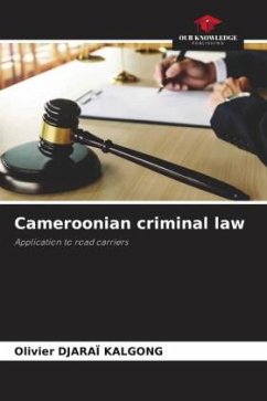 Cameroonian criminal law - DJARAÏ KALGONG, Olivier