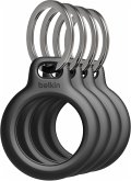 1x4 Belkin Schlüsselanhänger für Apple AirTag, schwarz MSC001btBK