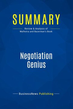 Summary: Negotiation Genius - Businessnews Publishing