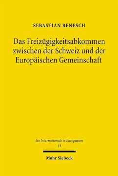 Das Freizügigkeitsabkommen zwischen der Schweiz und der Europäischen Gemeinschaft (eBook, PDF) - Benesch, Sebastian